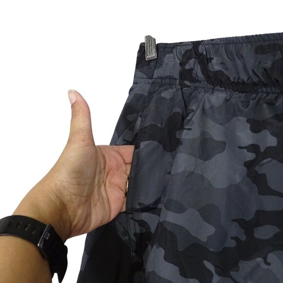 Athletic Works Camouflage Running Shorts Women Size 3XL 22 Gray with Liner - Picture 3 of 10